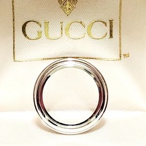 GUCCI SILVER BEZEL for the GUCCI vintage interchangeable bezel watch